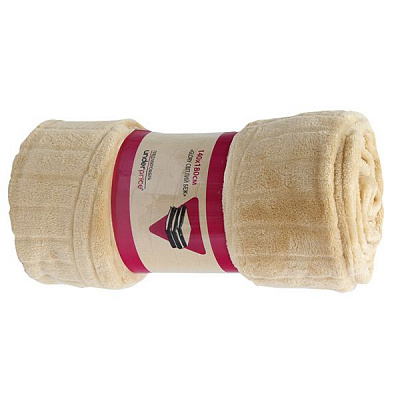 Плед мікрофібра Underprice Glory світлий бежевий 140x180 см