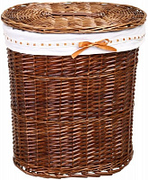 Корзина плетеная с текстилем Tony Bridge Basket 51x37x56 см HQ13-10CD-1 