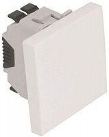 Выключатель проходной одноклавишный Efapel Quadro без подсветки 10 А белый матовый 4607112 SBM