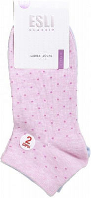 Комплект носков ESLI CLASSIC 2 пари 14С-116СПЕ 802 р. 25 голубой с розовым 2 шт. 