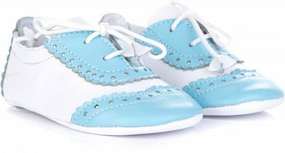 Пінетки дитячі MIRACLE р. 17,5 0-0-17-1 білий із блакитним