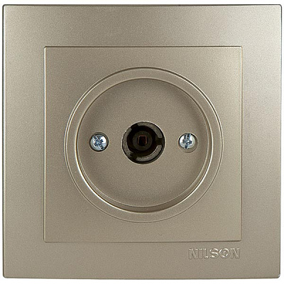 Розетка TV кінцева Nilson Touran золотий