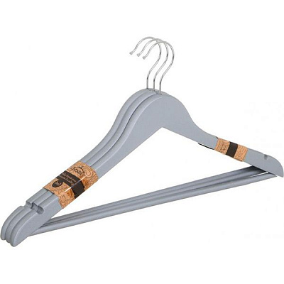 Набор плечиков серый Vivendi 45 см 3 шт. 