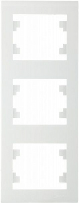 Рамка тримісна Makel Manolya вертикальна білий