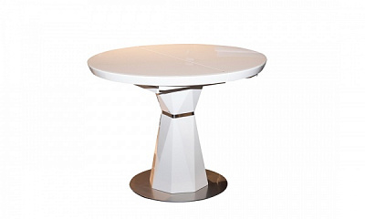 Стіл обідній Раунд Т7067 1000/1300х1000х760 білий