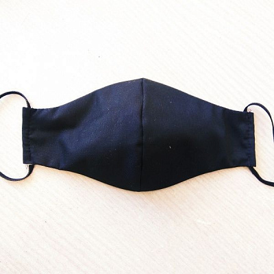 Маска текстильна чорна 1 шт./уп.