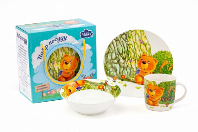 Набор детской посуды Teddy Traveler M0690-KS-2003 Milika