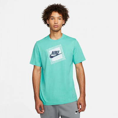 Футболка Nike M NSW 3 MO FRANCHISE 1 TEE DN5260-392 р.XL бирюзовый