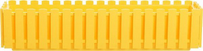 Ящик балконний Plastkon Fency прямокутний 10,5л жовтий