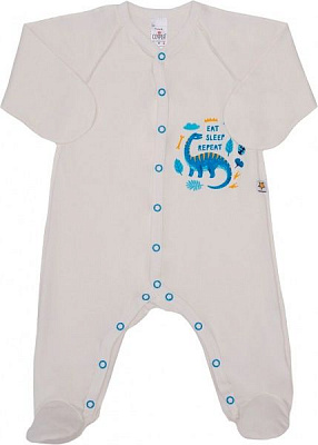 Комбинезон детский ТМ Софія Динозаврик р.56 молочный 190256 