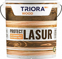 Лазур Triora акрилова для деревини горіх шовковистий глянець 2,5 л