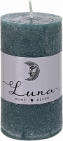 Свічка Рустік циліндр темно-сірий C5510-444 Luna