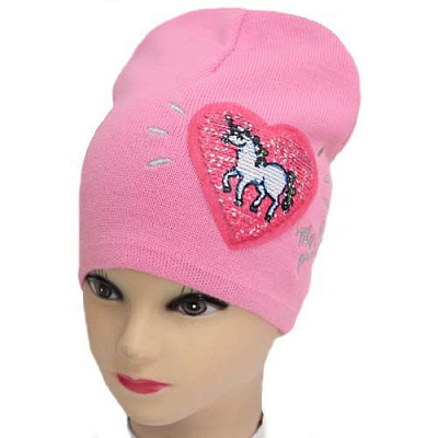 Шапка для девочек Kraft+ 2065 р.50-52 розовый 2065 