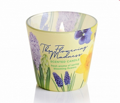 Свеча в стакане Bartek Candles Цветочное безумие 