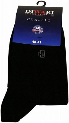 Носки Diwari CLASSIC 008 р. 27 черный 