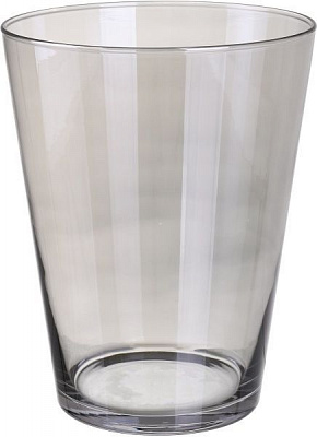 Ваза стеклянная серая Luster 24х19 см Wrzesniak Glassworks
