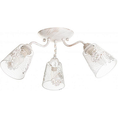 Люстра стельова Accento lighting Navarra 3xE14 білий ALDW-MD3204-3A