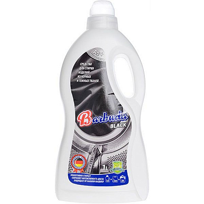 Гель для машинной и ручной стирки Barbuda Black 1 л