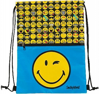 Сумка для взуття с замком Блакить Smiley