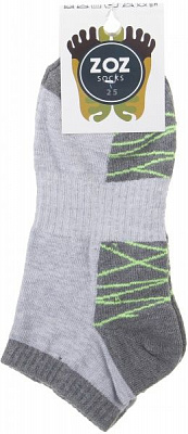 Шкарпетки чоловічі ZOZ спорт р. 25 сірий меланж