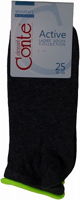 Носки Conte коттоновые ACTIVE р. 25 темно-серый 