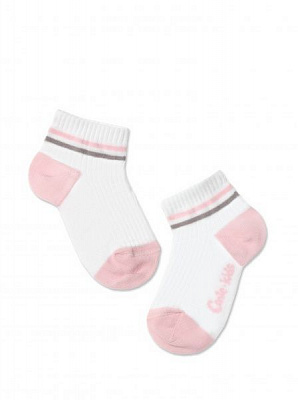 Носки детскиедля девочекдля мальчиков Conte-Kids Active (короткие) 7С-97СП 503 р.12 белый 
