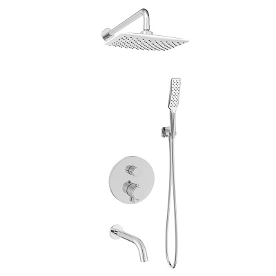 Душевая система VOLLE с термостатом VOLLE SISTEMA 1584.091001, хром