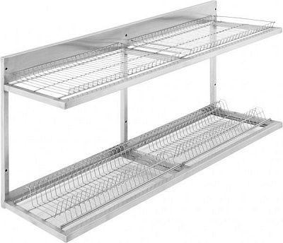 Сушилка для посуды производственная Tehma 1200x325x510 мм нержавеющая сталь