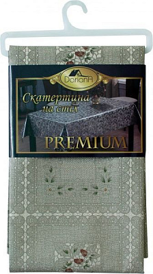 Скатертина Клітинка 137x110 см металік Даріана