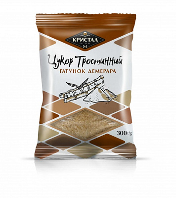 Сахар Кристал тростниковый сорт Демерара 300 г