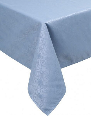 Скатерть Журавинка Круги джинс 150x260 см голубой La Nuit 
