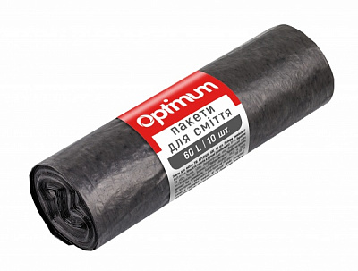 Мешки для бытового мусора OPTIMUM* стандартные 60 л 10 шт.