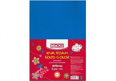 Фоамиран Maxi MX61619-02 2 мм 30x20 см синий