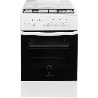 Плита газовая Greta GG 5772 MG 33 (W) (1470-00-07АА белая)