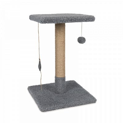 Кігтеточка Природа Фелікс світло-сіра штучне хутро (баранець) PR242525