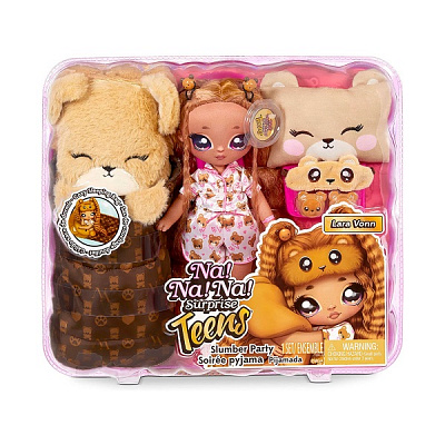 Набор Na! Na! Na! Surprise серии Teens Пижамная тедди-вечеринка Лары Вонн