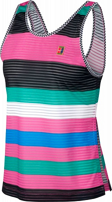 Майка Nike W NKCT DRY TANK PR MB NT AJ8675-623 р.S різнокольоровий