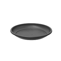 Піддон BASIC ROUND пластик гранітно-сірий 54 см (33154054005) TeraPlast