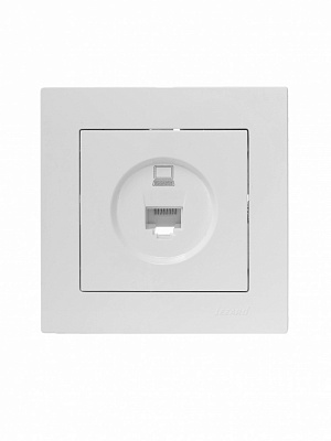 Розетка компьютерная 1 Lezard Vesna IP20 белый 742-0288-139