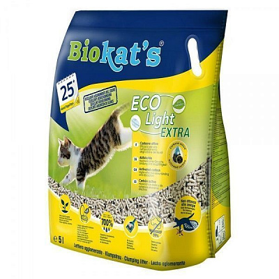 Наполнитель Gimborn для кошачьего туалета Biokats Eco Light Экстра, 5 л