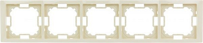 Рамка пятиместная Simon Basic Neos универсальная кремовый BMRC5/12
