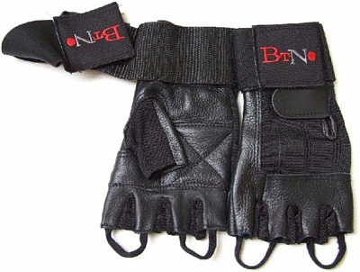 Перчатки атлетические BioTech Houston long strap (P) р. XL черный 