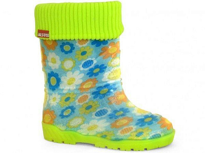 Сапоги резиновые Alisa Line Ромашки р.26 голубой 