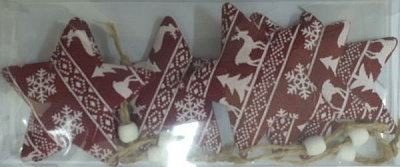 Подвеска ПіонеR Звезда текстиль 6 шт. 92151-PN 10 см