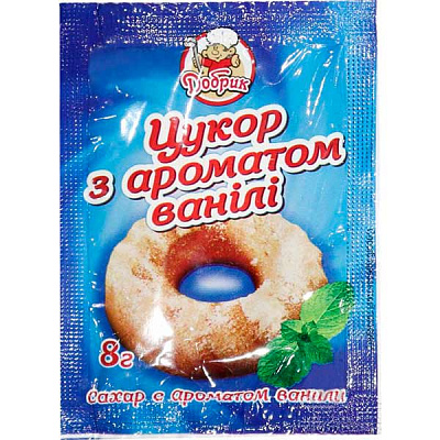 Цукор з ароматом ванілі 8 г Добрик (4820076010477)