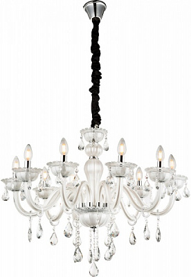 Люстра подвесная Globo Teejay 10x40 Вт E14 прозрачный/хром 64118-10 