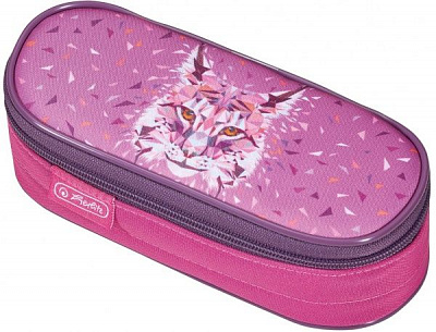 Пенал шкільний Case Flap Wild Animals Рись 50026562 Herlitz рожевий