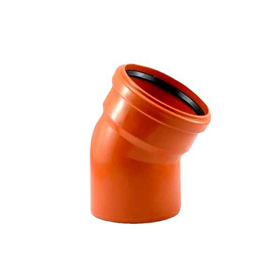 Коліно каналізаційне PolyPlastic 160 мм 30° зовнішнє