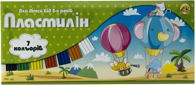 Пластилін Стандарт 7 кольорів Тетрада