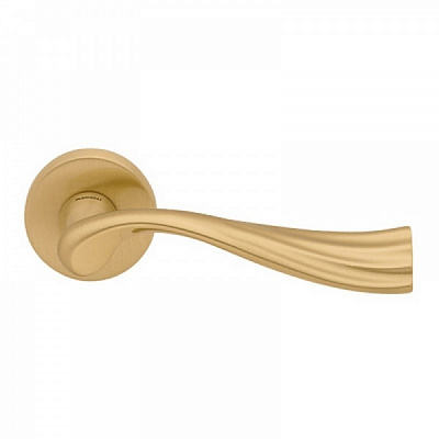 Ручка на розетке Mandelli River матовое золото